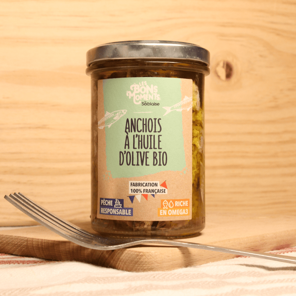 Anchois MSC à l’huile d’olive - 120g net égoutté Les Bons Moments vrac-zero-dechet-ecolo-toulouse