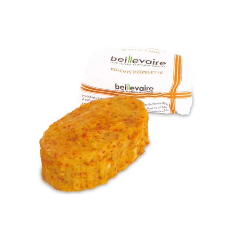 Beurre de baratte piment d'Espelette - 125g Beillevaire vrac-zero-dechet-ecolo-toulouse