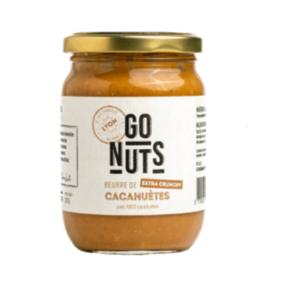 Beurre de cacahuètes extra crunchy BIO - 500g Go Nuts vrac-zero-dechet-ecolo-toulouse