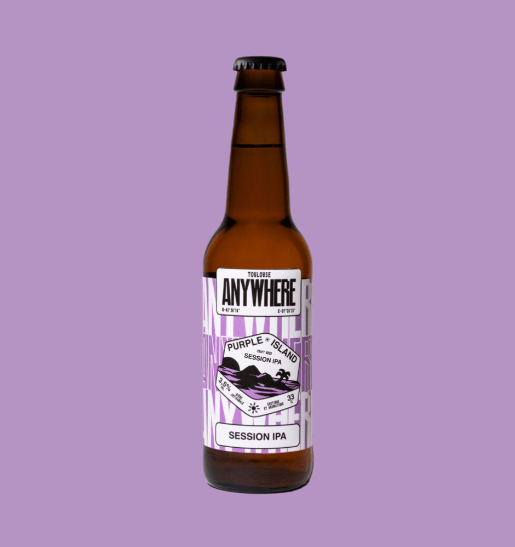 Bière Purple Island - Session IPA 3,5% - 75cl ANYWHERE vrac-zero-dechet-ecolo-toulouse