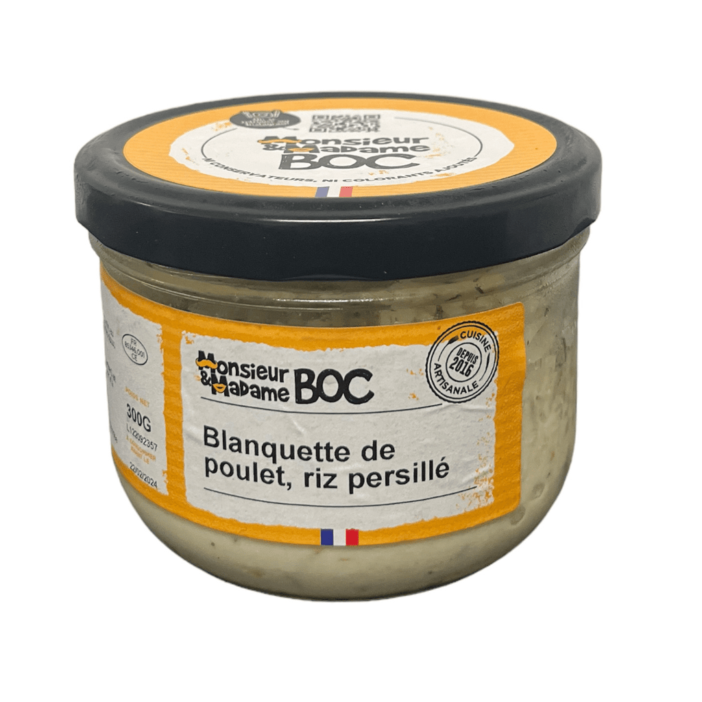 Blanquette de Poulet, Riz persillé - 300g La Centrale du Bocal vrac-zero-dechet-ecolo-toulouse