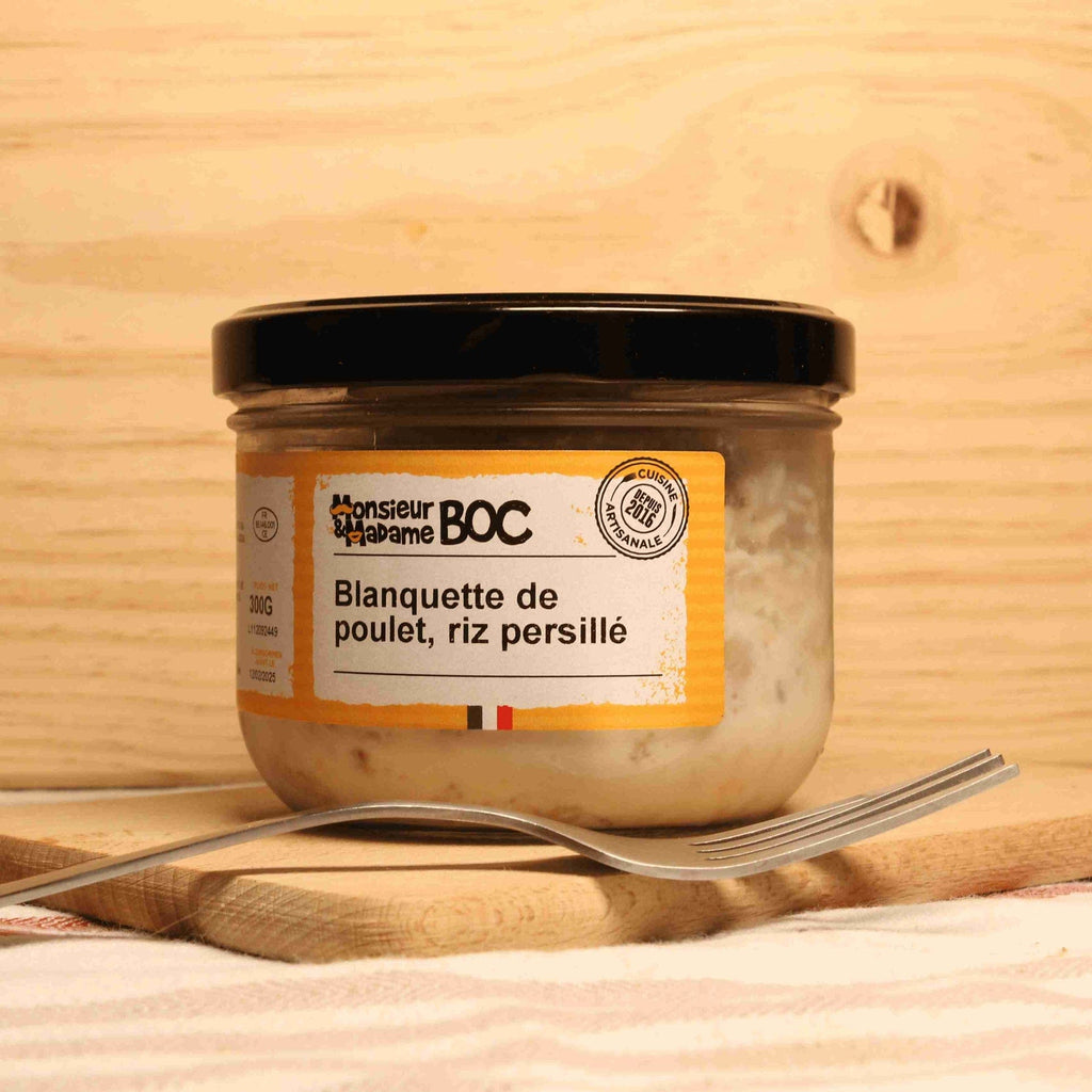 Blanquette de Poulet, Riz persillé - 300g La Centrale du Bocal vrac-zero-dechet-ecolo-toulouse