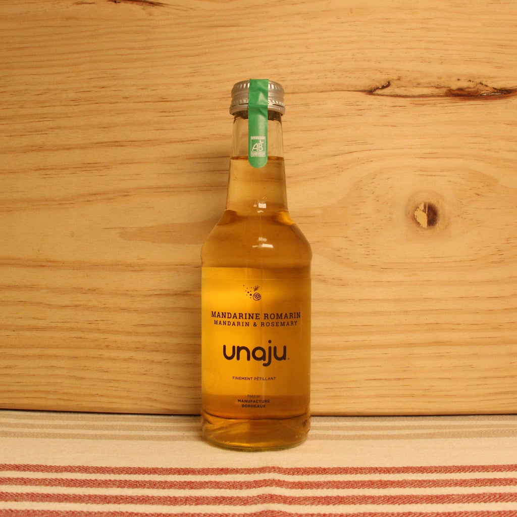 Boisson pétillante Mandarine Romarin BIO - 25cl Unaju vrac-zero-dechet-ecolo-toulouse