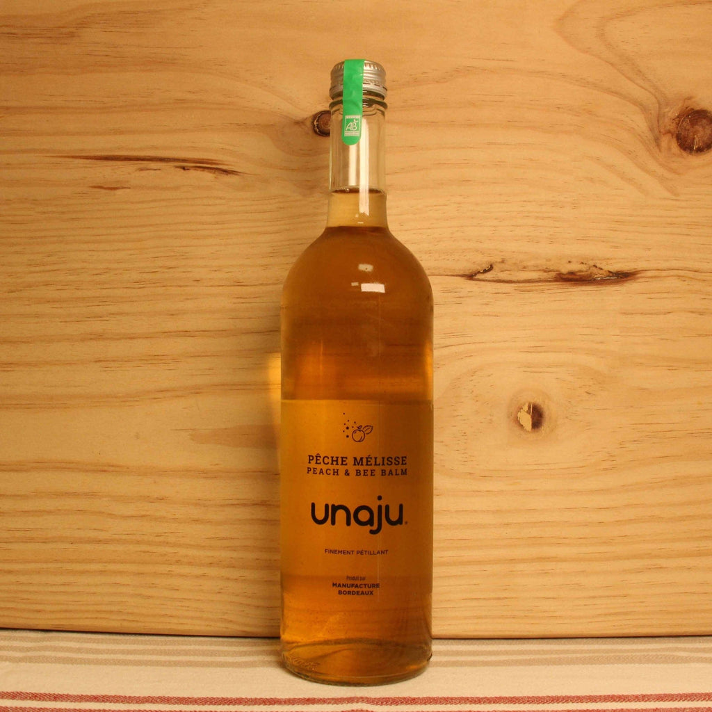 Boisson pétillante Pêche Mélisse BIO - 75cl Unaju vrac-zero-dechet-ecolo-toulouse