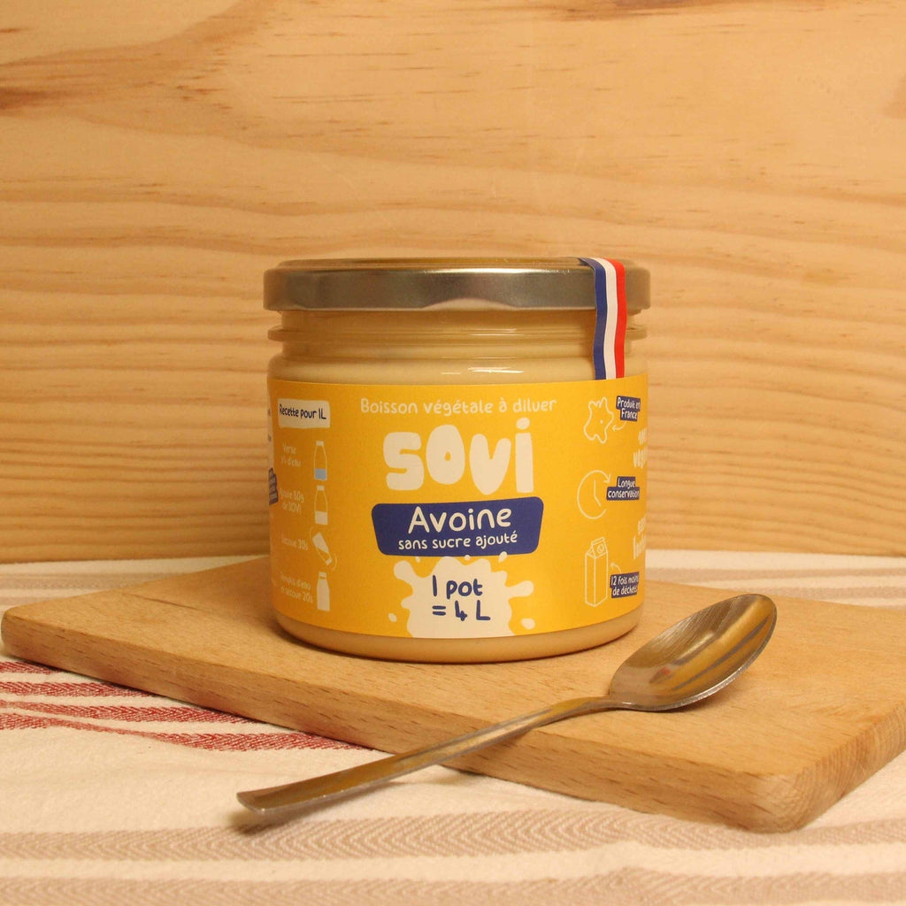 Boisson végétale avoine sans sucre BIO - 1 pot de 320g = 4L Sovi vrac-zero-dechet-ecolo-toulouse