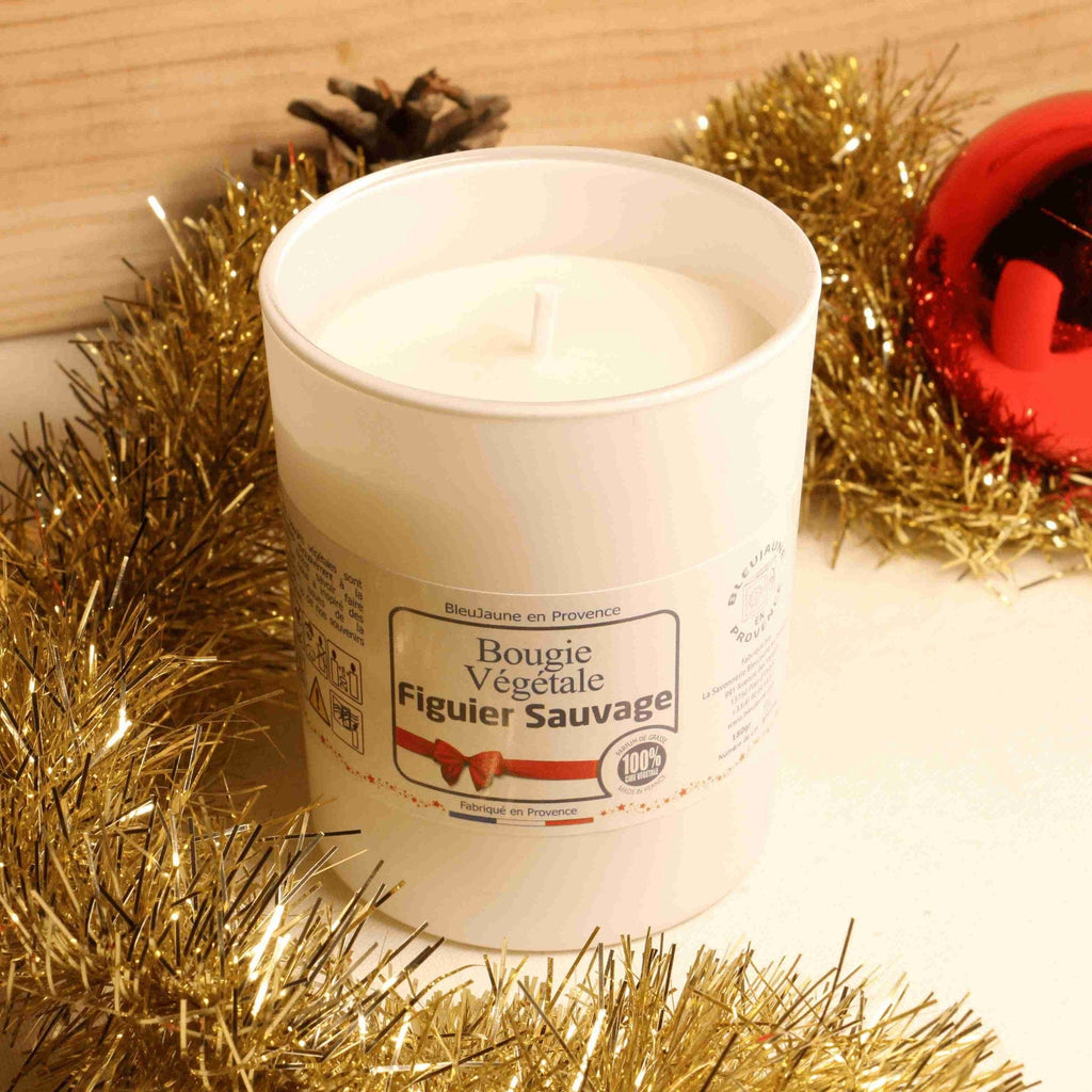 Bougie figue 100% végétale - 180g BleuJaune vrac-zero-dechet-ecolo-toulouse