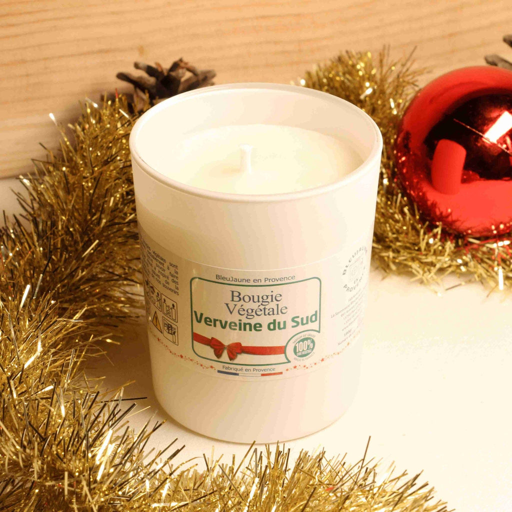 Bougie verveine 100% végétale - 180g BleuJaune vrac-zero-dechet-ecolo-toulouse