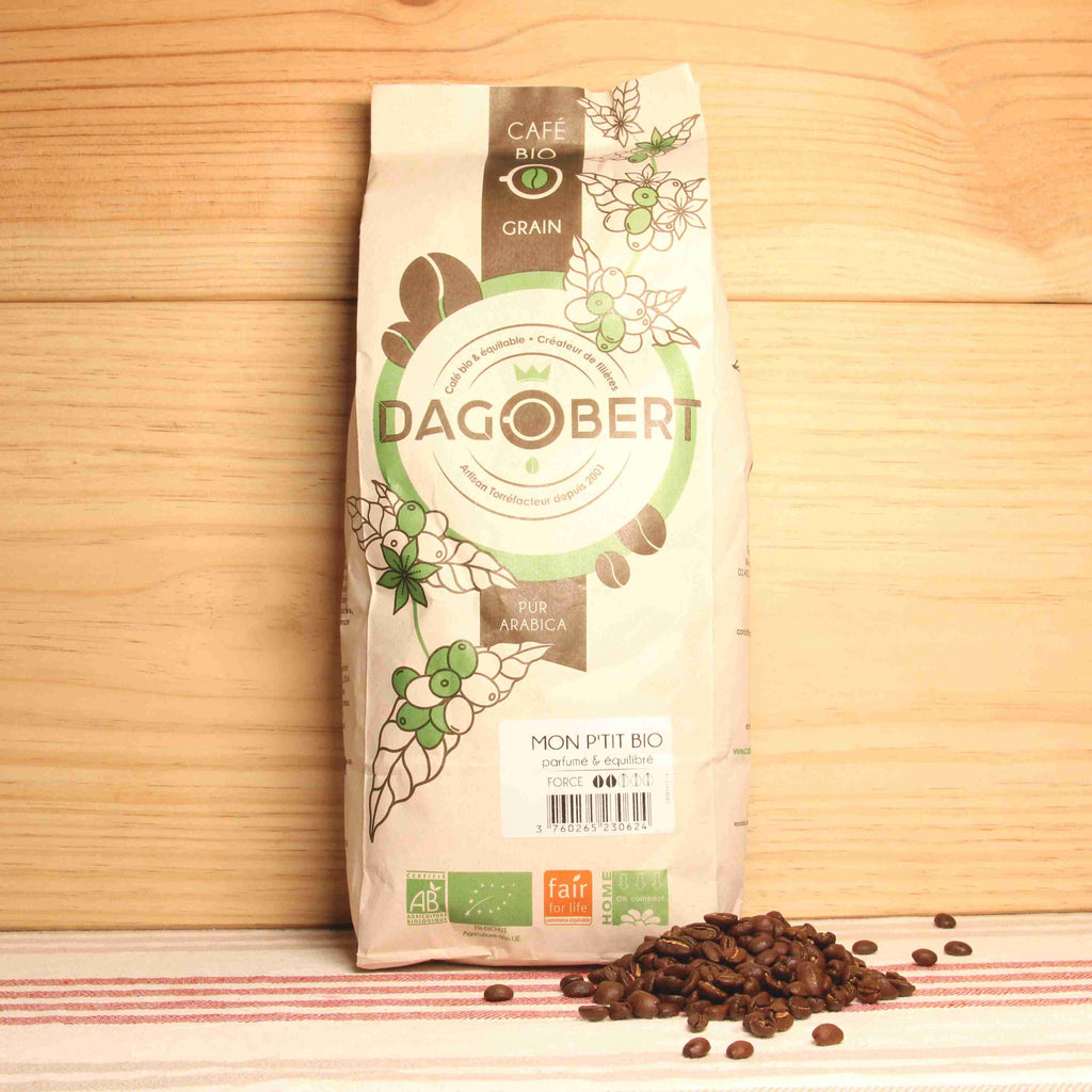 Café grain parfumé & équilibré BIO - intensité 4/10 - 1kg Cafés Dagobert vrac-zero-dechet-ecolo-toulouse