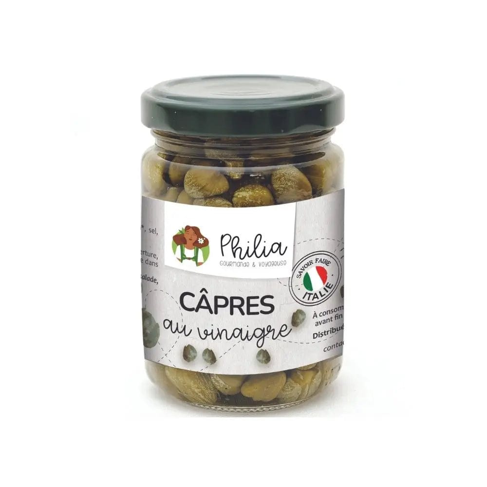 Câpres au vinaigre BIO - 90g net égoutté Philia vrac-zero-dechet-ecolo-toulouse