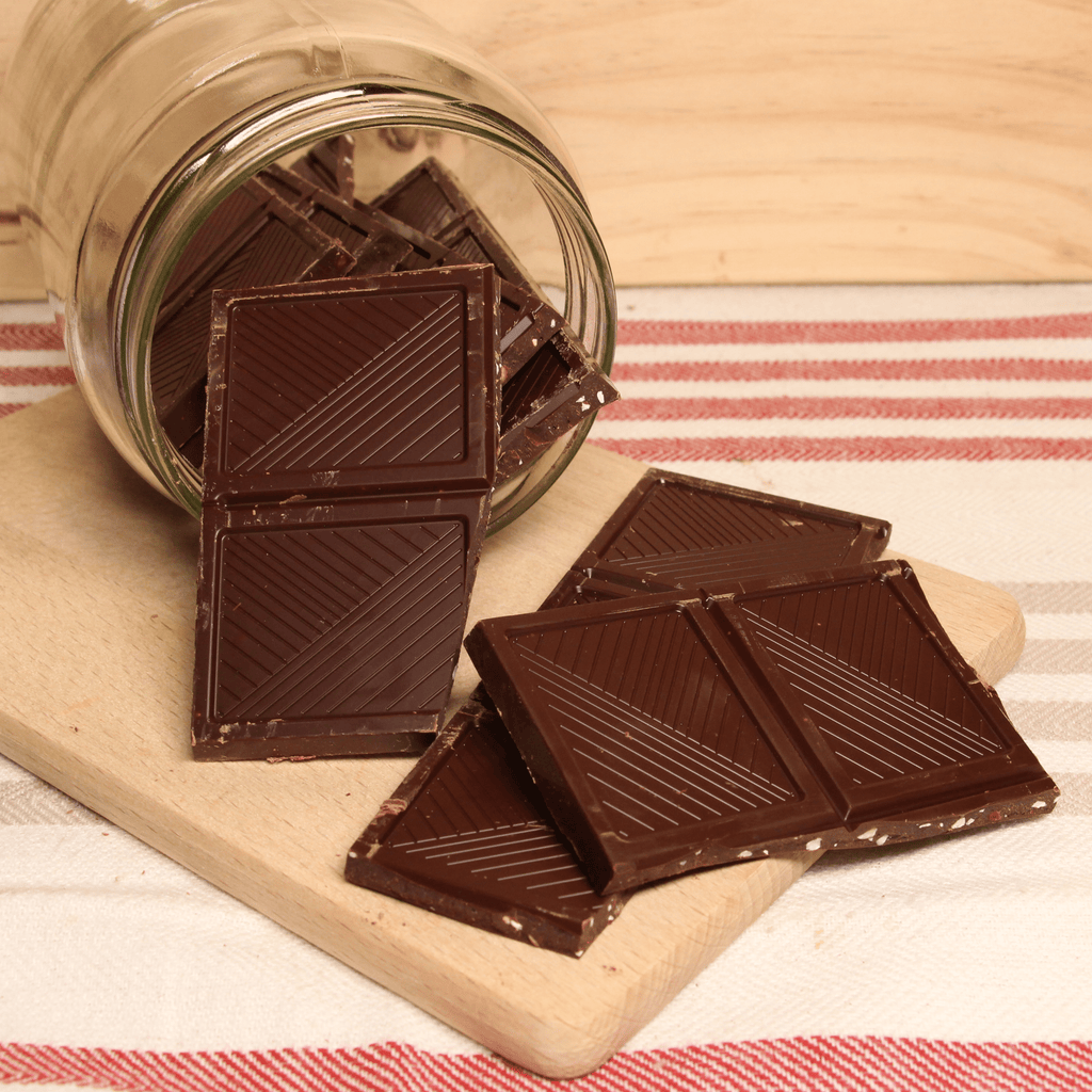 Carrés chocolat noir éclats d'amandes - 200g Maison Schaal vrac-zero-dechet-ecolo-toulouse