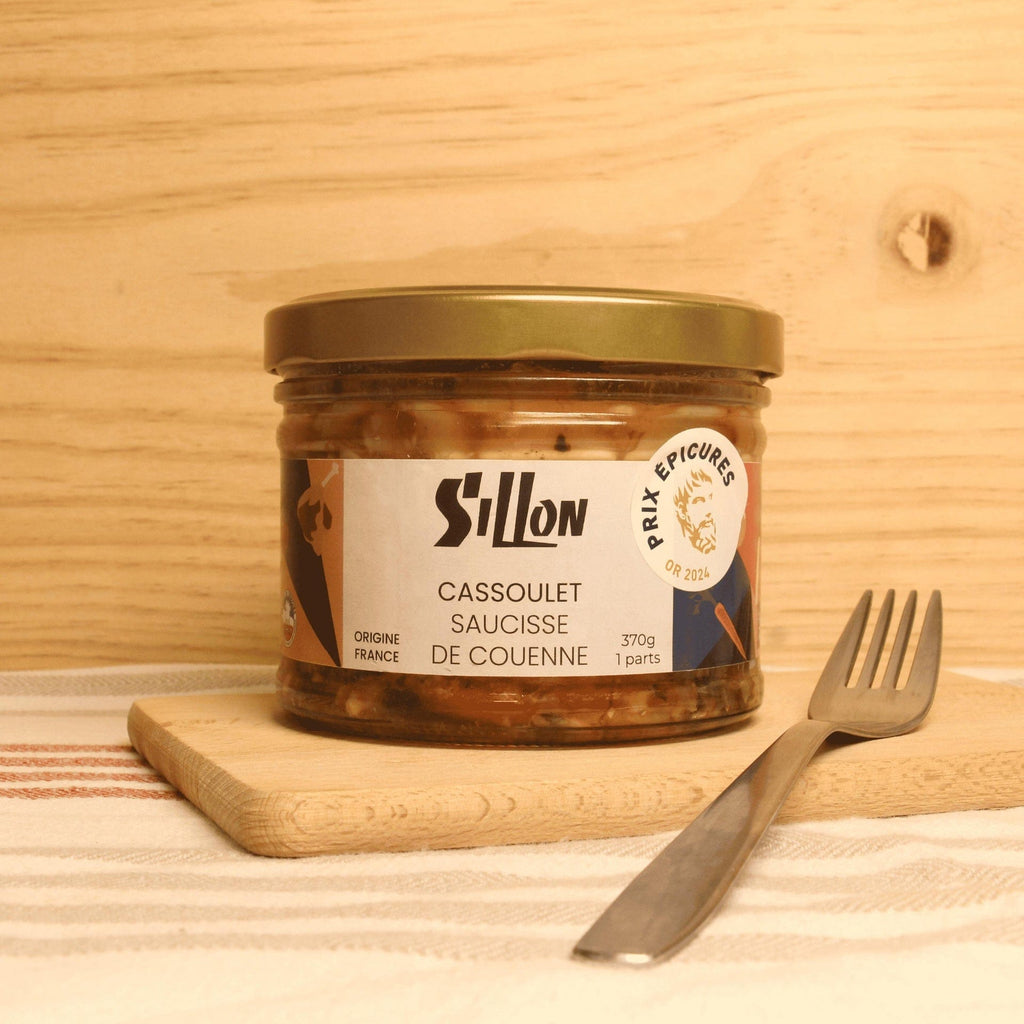 Cassoulet saucisse de couenne - 1 part - 370g Conserverie Sillon vrac-zero-dechet-ecolo-toulouse