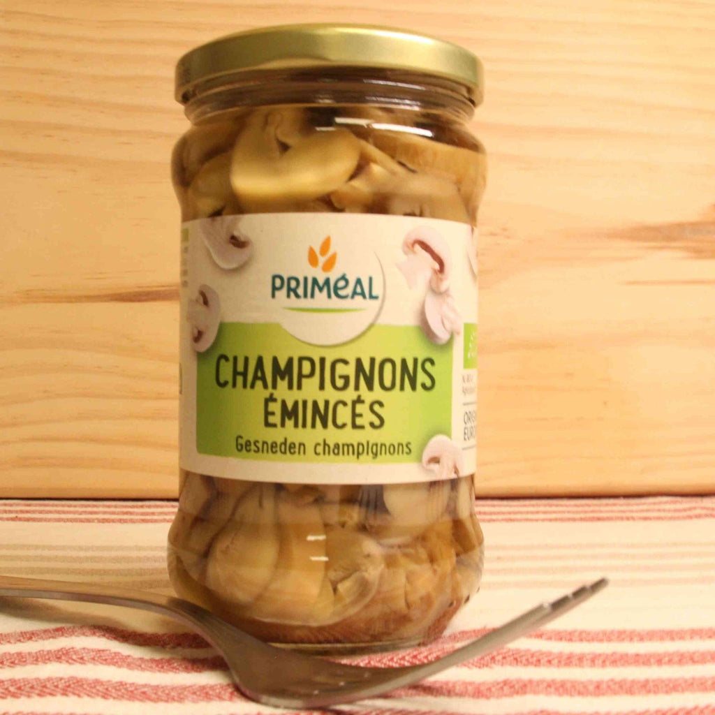 Champignons de Paris émincés BIO - 170g net égoutté Priméal vrac-zero-dechet-ecolo-toulouse