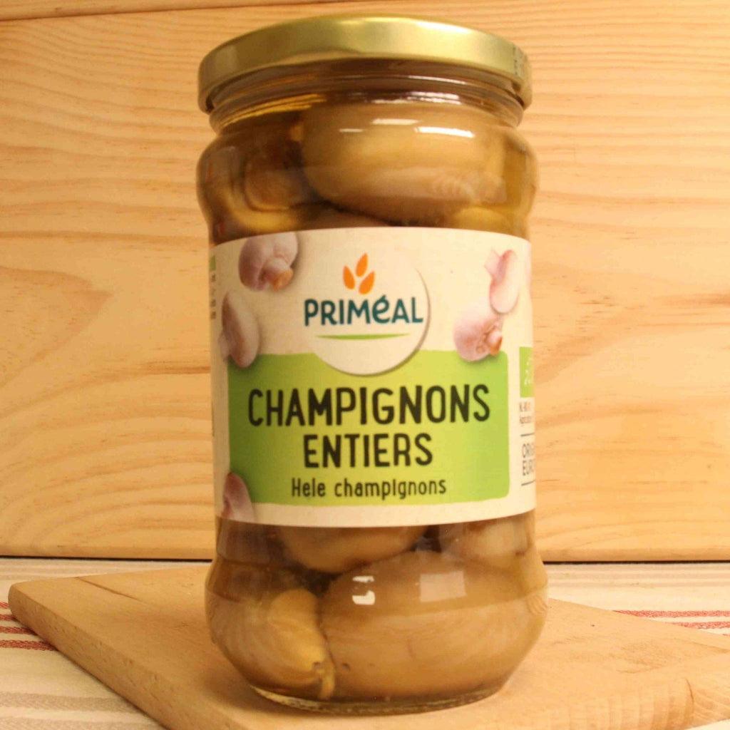 Champignons de Paris entiers BIO - 170g net égoutté - ANTIGASPI Priméal vrac-zero-dechet-ecolo-toulouse