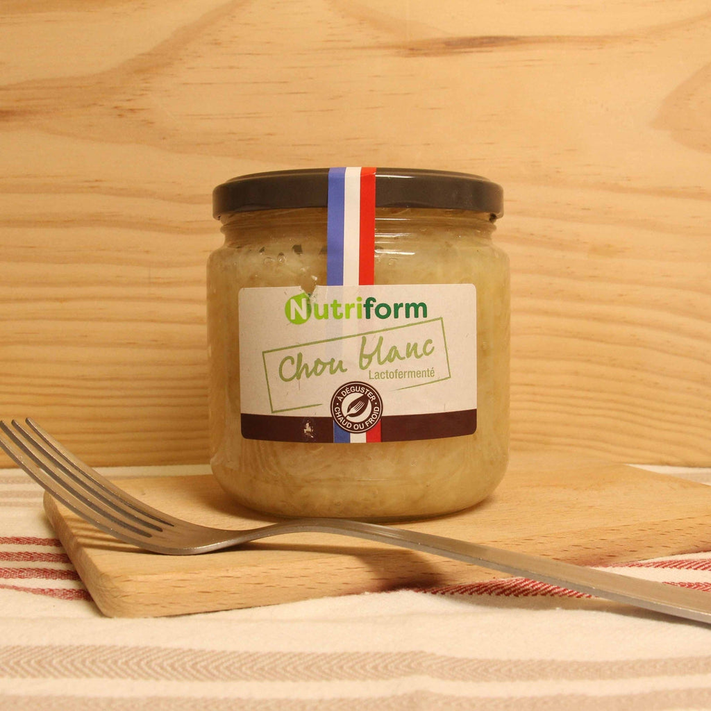 Chou blanc lacto-fermenté BIO - 340g net égoutté Nutriform vrac-zero-dechet-ecolo-toulouse