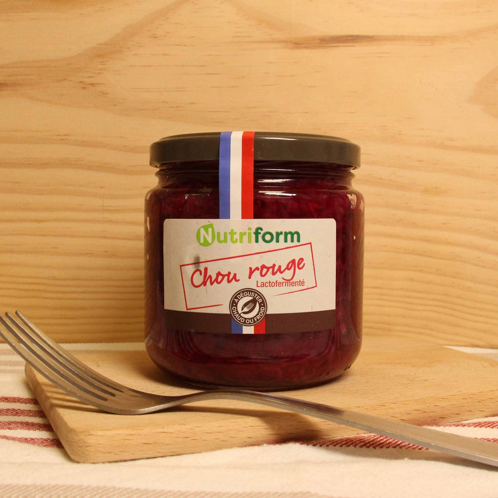 Chou rouge lacto-fermenté BIO - 300g net égoutté Nutriform vrac-zero-dechet-ecolo-toulouse