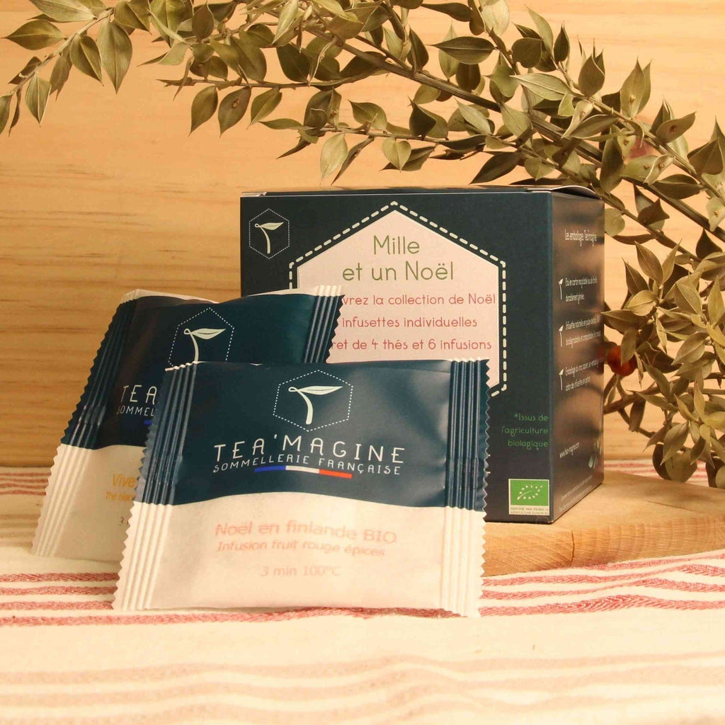 Coffret Mille et un noël - 10 infusettes de thé/infusion Tea'Magine vrac-zero-dechet-ecolo-toulouse