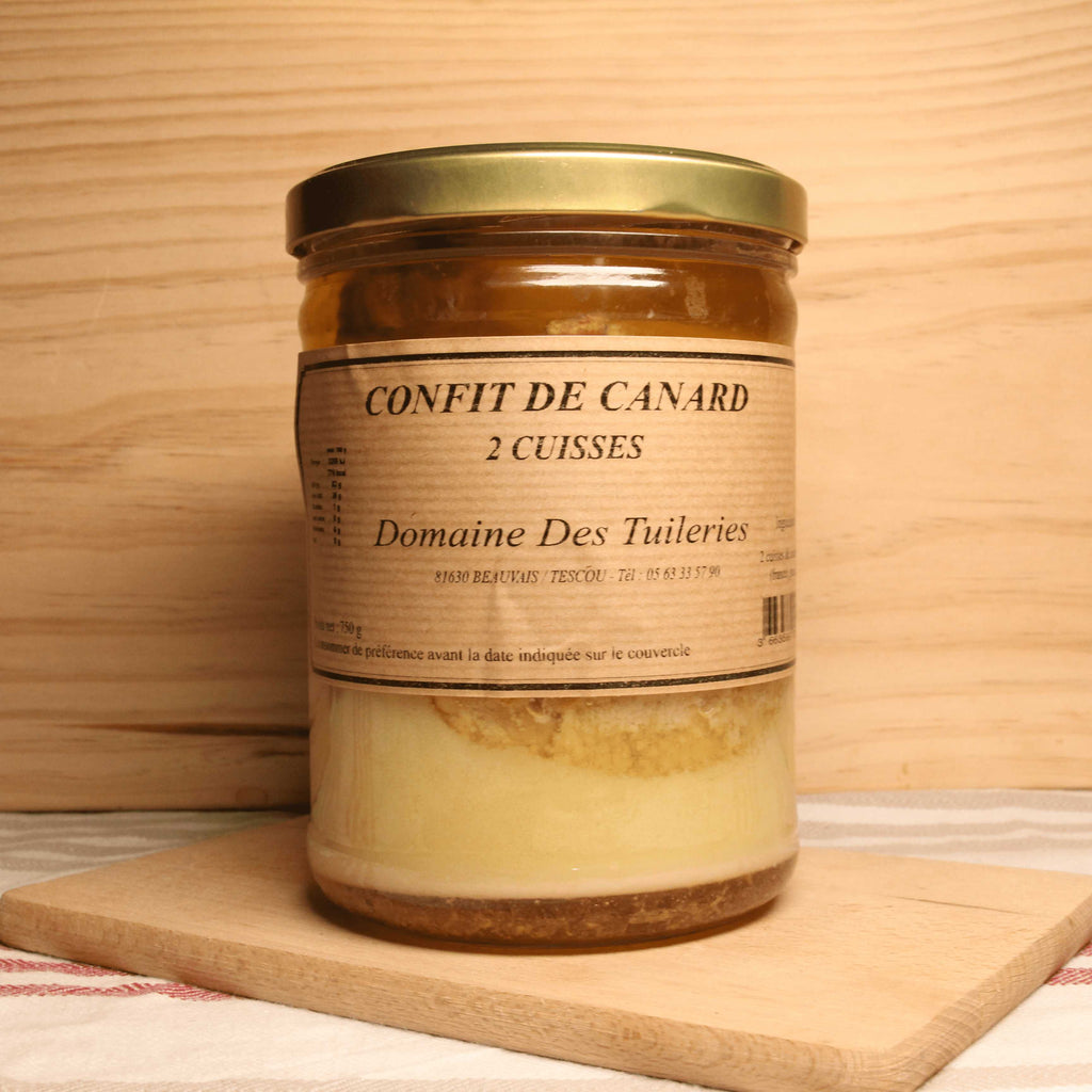 Confit 2 cuisses de canard - 750g Domaine des Tuileries vrac-zero-dechet-ecolo-toulouse