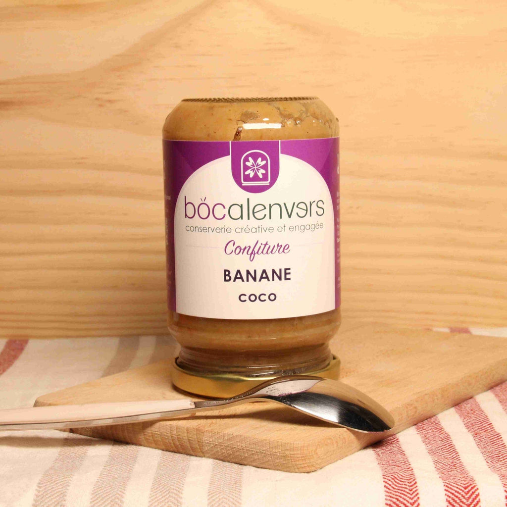 Confiture Banane Coco - 340g Bocalenvers vrac-zero-dechet-ecolo-toulouse