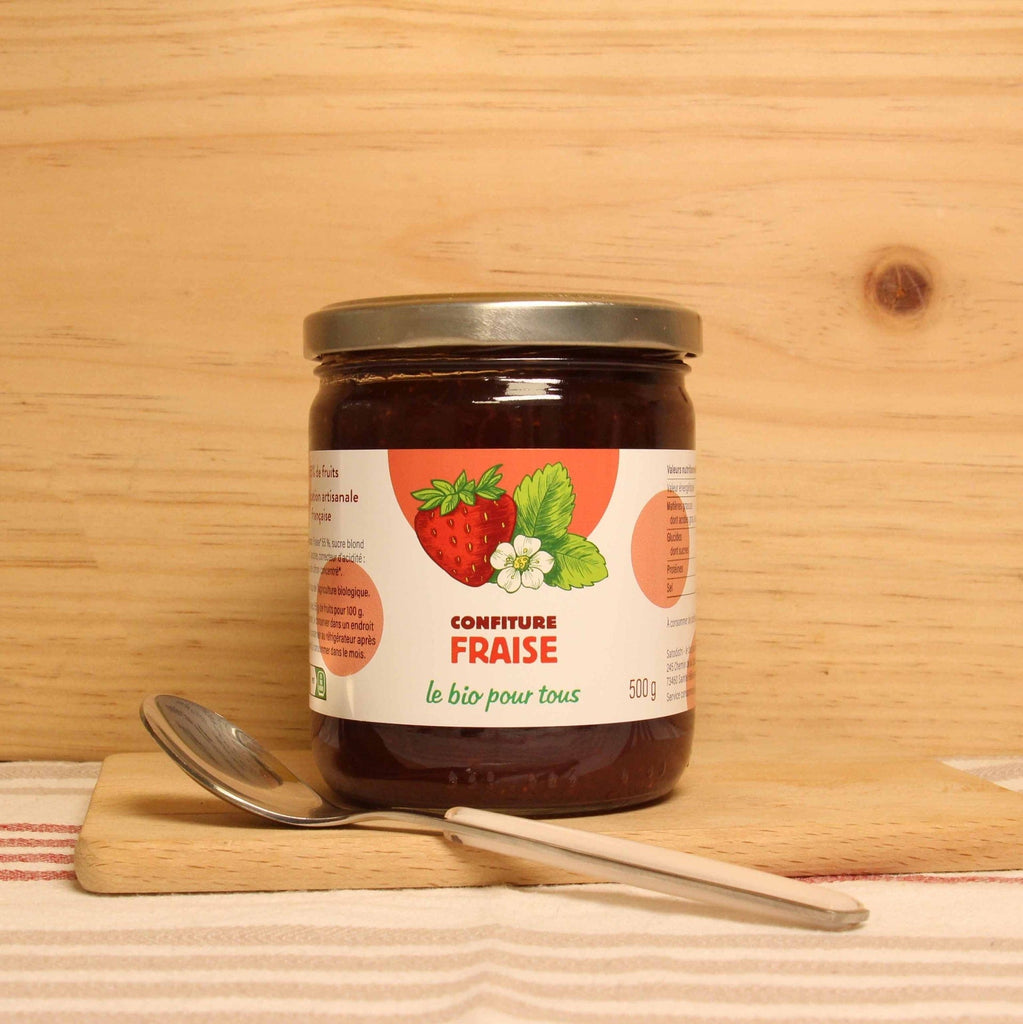 Confiture extra de fraise BIO - 500g Le bio pour tous vrac-zero-dechet-ecolo-toulouse