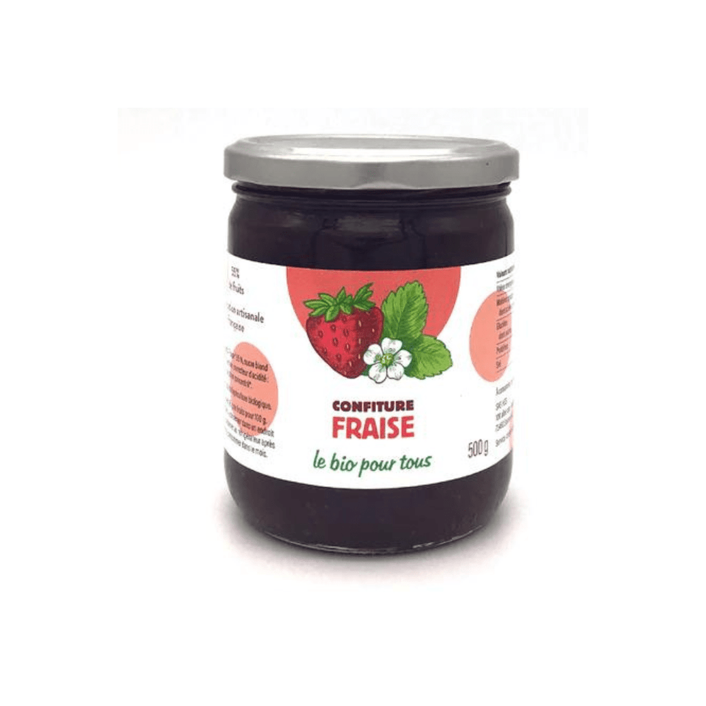 Confiture extra de fraise BIO - 500g Le bio pour tous vrac-zero-dechet-ecolo-toulouse