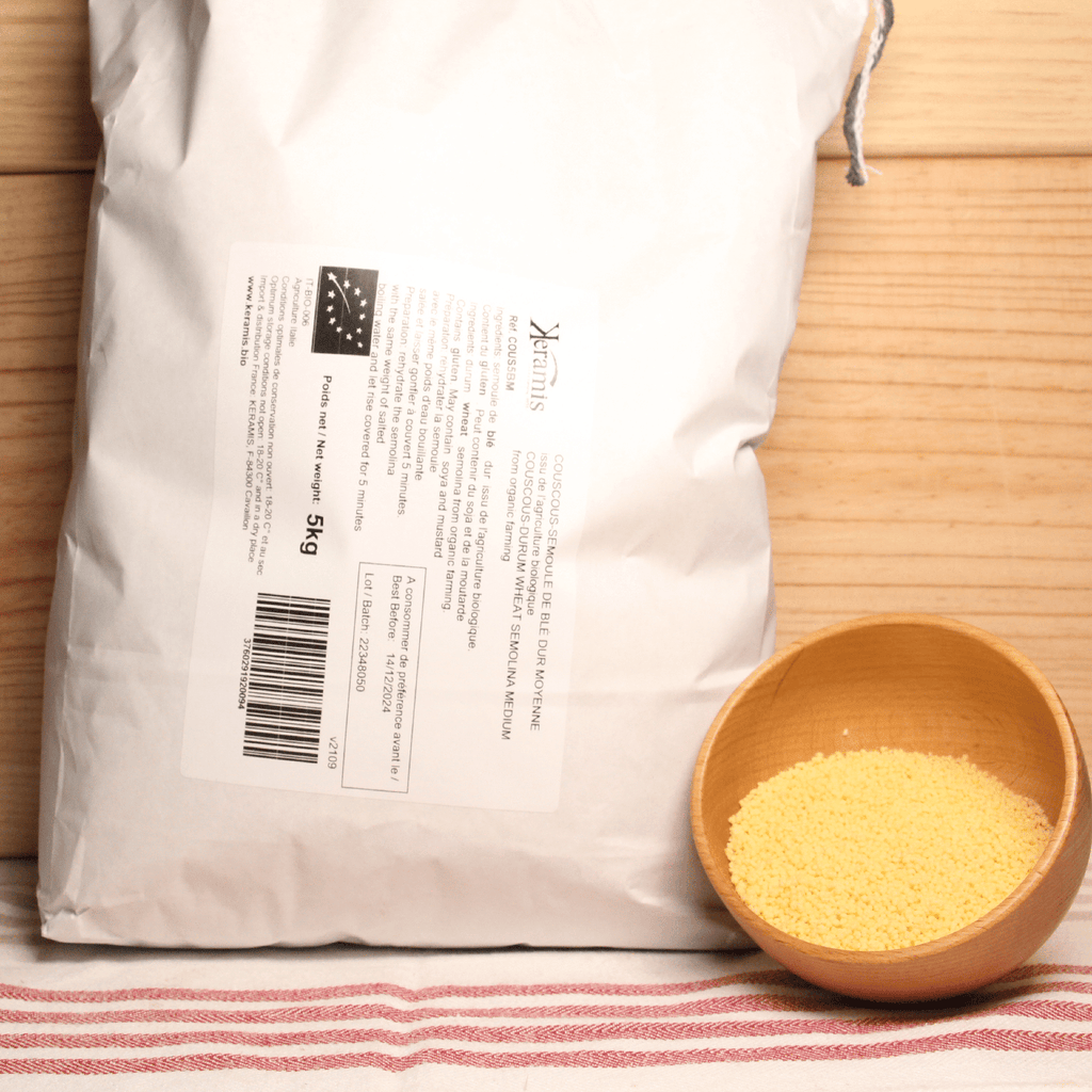 Couscous moyen blanc BIO - 5kg Les Biolonistes vrac-zero-dechet-ecolo-toulouse