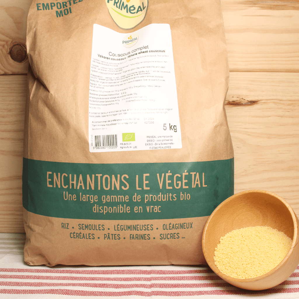 Couscous moyen semi complet BIO - 5kg Priméal vrac-zero-dechet-ecolo-toulouse