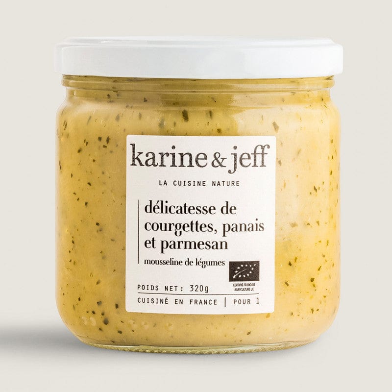 Délicatesse de courgettes, panais à la crème de brebis BIO - 320g Karine & Jeff vrac-zero-dechet-ecolo-toulouse