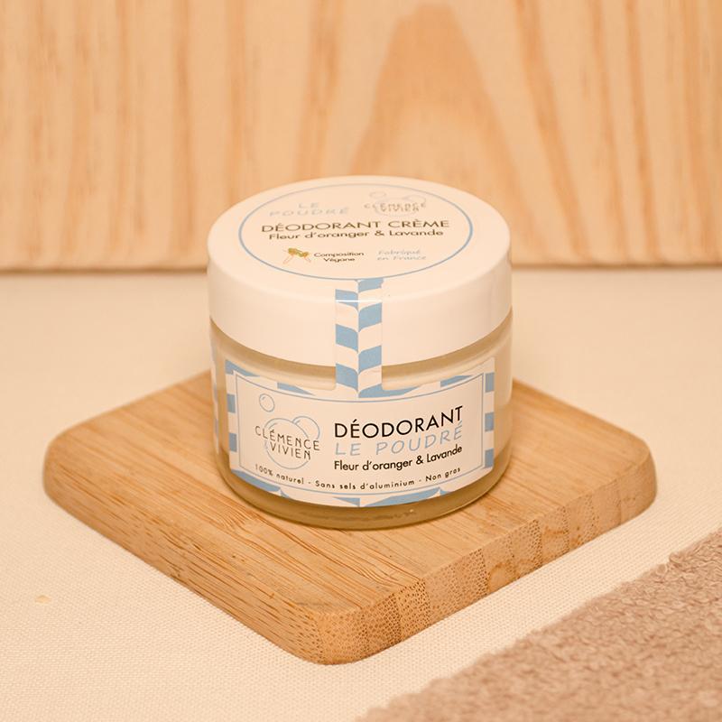 Déodorant crème Le Poudré - Fleur d'oranger et Lavande - 50g Clémence & Vivien vrac-zero-dechet-ecolo-toulouse