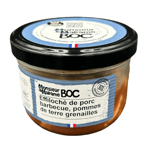 Effilochés de porc barbecue, pdt grenailles - 300g La Centrale du Bocal vrac-zero-dechet-ecolo-toulouse