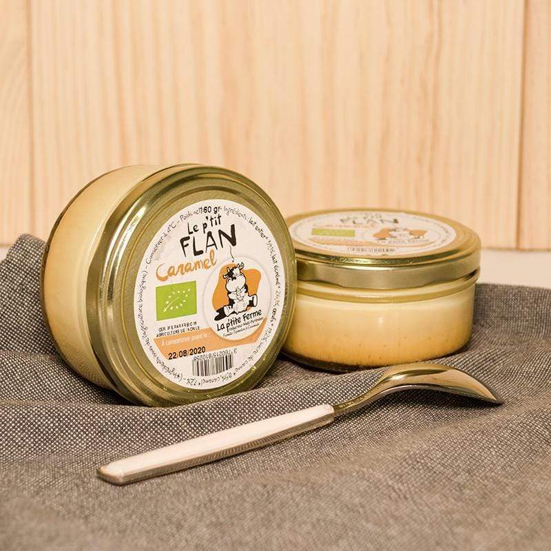 Flan des gourmands caramel BIO - 160g La p'tite ferme vrac-zero-dechet-ecolo-toulouse