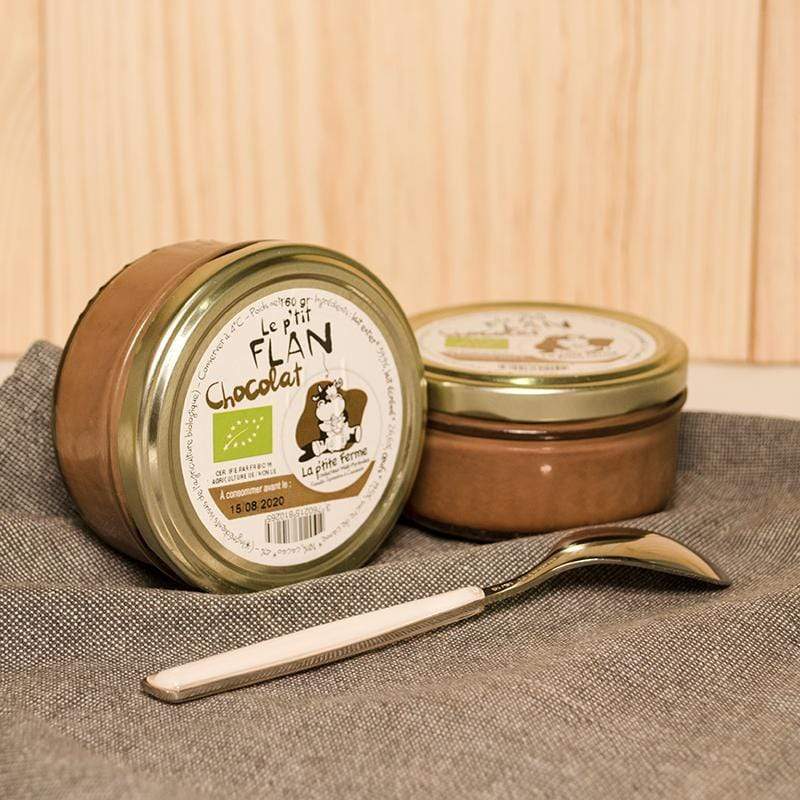 Flan des gourmands chocolat BIO - 160g La p'tite ferme vrac-zero-dechet-ecolo-toulouse