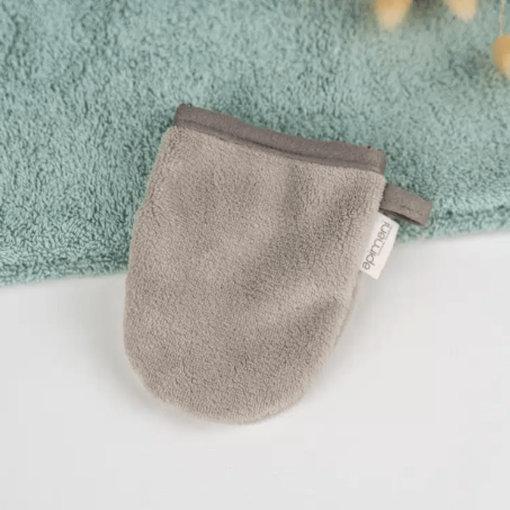 Gant démaquillant à l’eau - gris Apimani vrac-zero-dechet-ecolo-toulouse