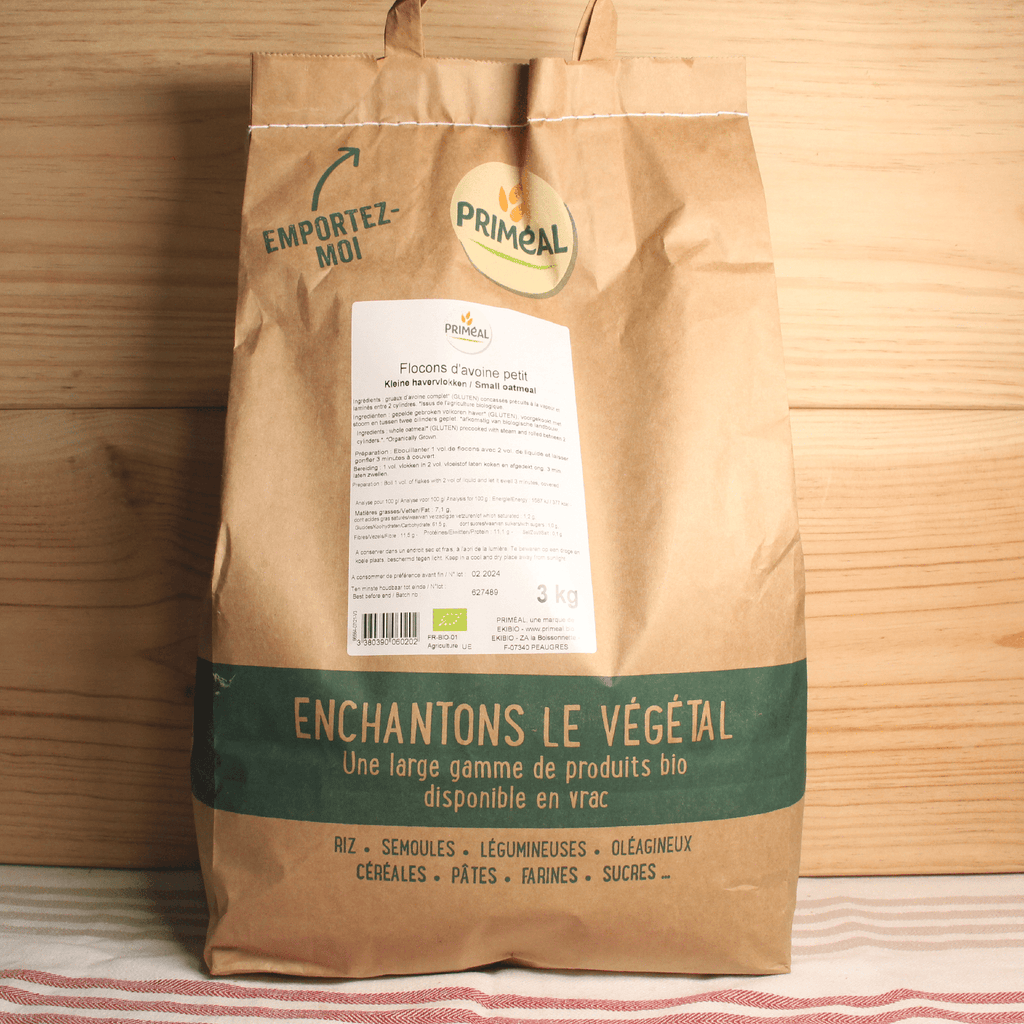 Gros flocons d'avoine BIO - 3kg Priméal vrac-zero-dechet-ecolo-toulouse