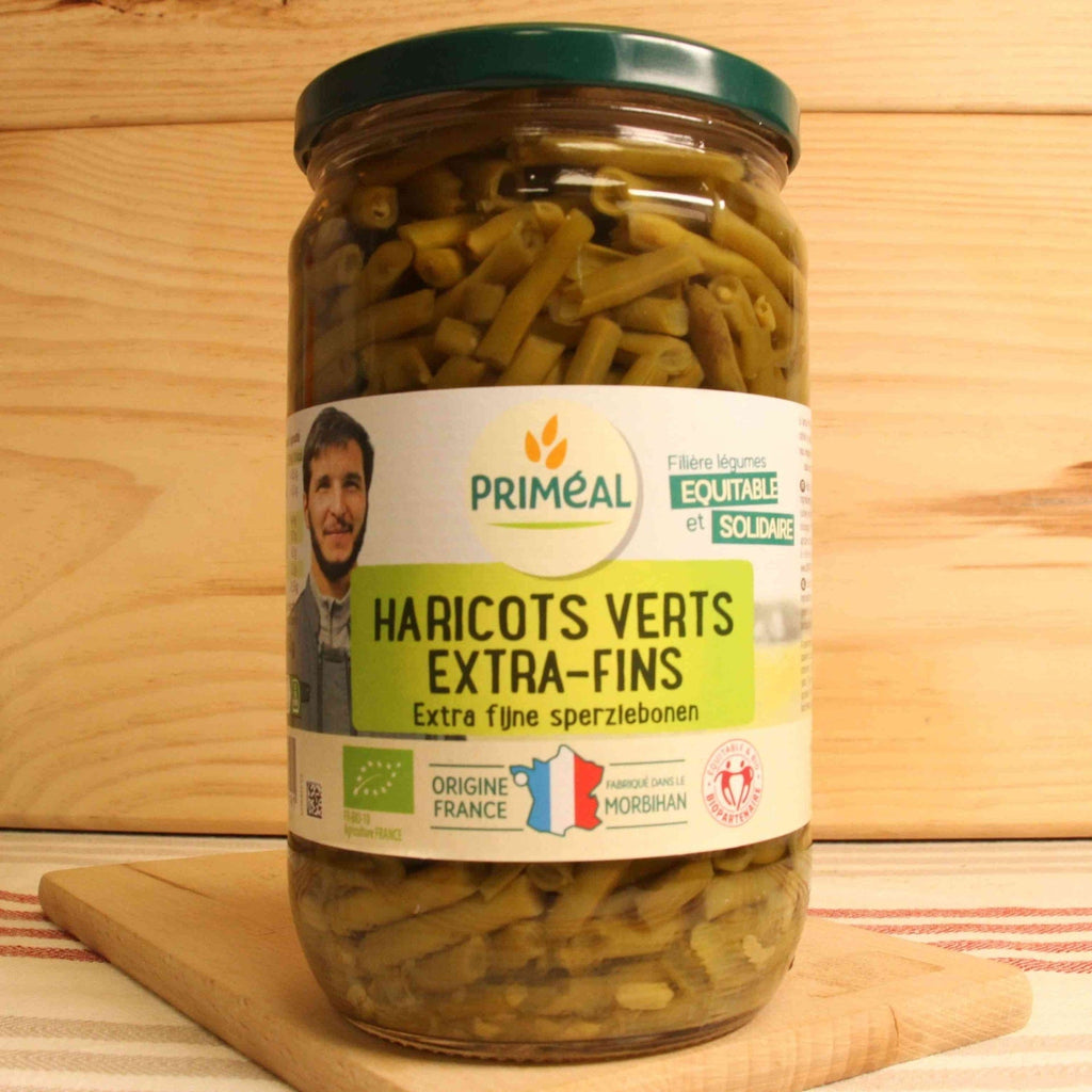 Haricots verts extra fins de France BIO - 360g net égoutté Priméal vrac-zero-dechet-ecolo-toulouse