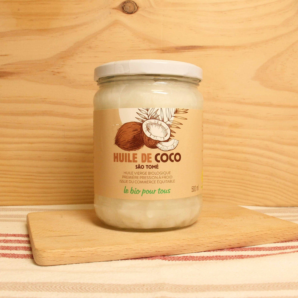 Huile de coco vierge - BIO & Equitable - 500ml Le bio pour tous vrac-zero-dechet-ecolo-toulouse