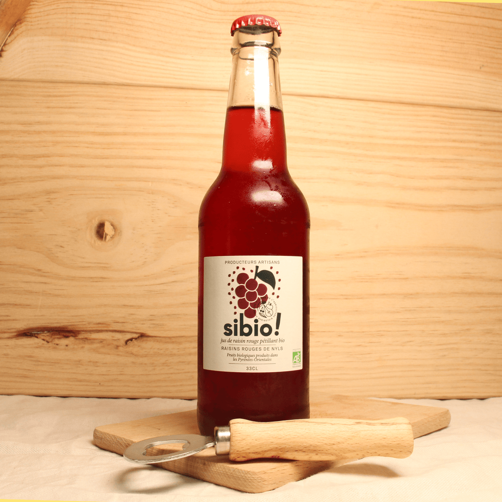 Jus de raisin rouge pétillant BIO - 33cl Sibio vrac-zero-dechet-ecolo-toulouse