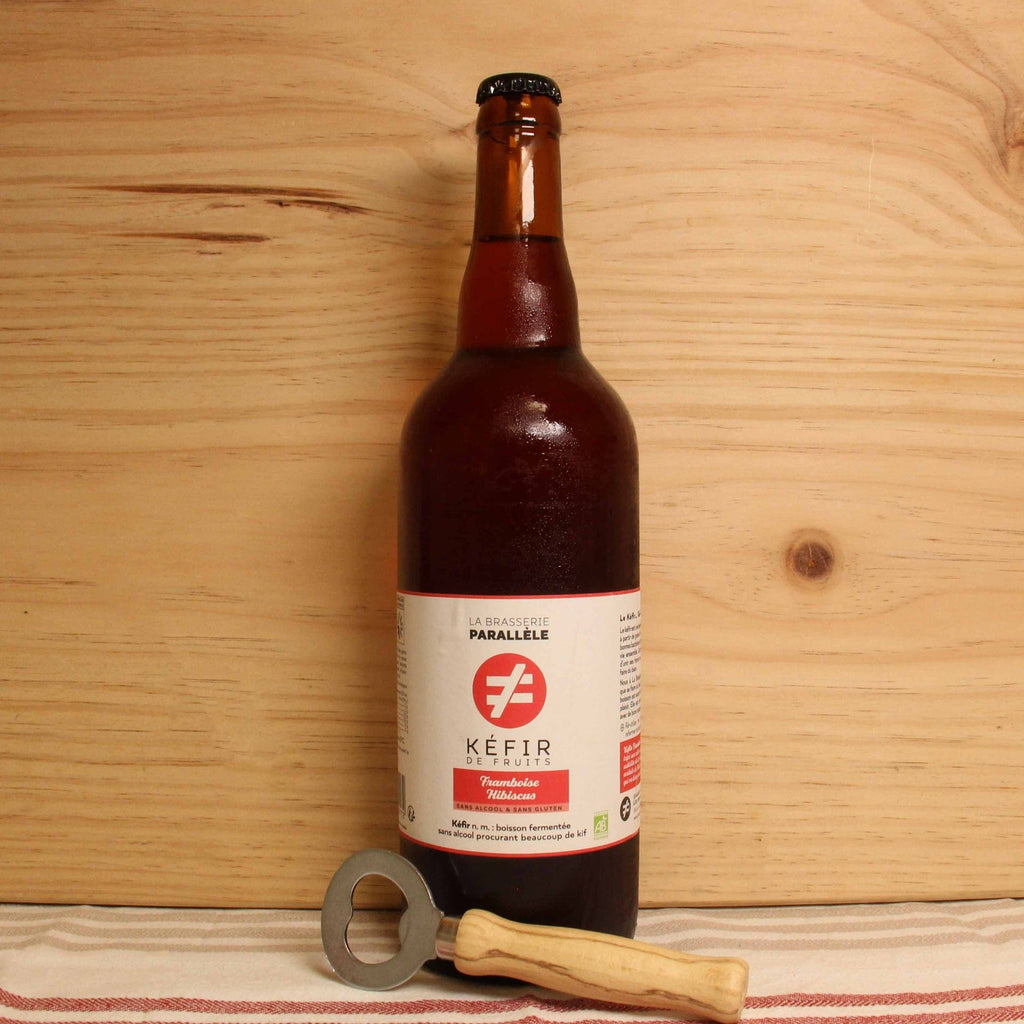 Kéfir framboise hibiscus BIO - 75cl La Brasserie Parallèle vrac-zero-dechet-ecolo-toulouse