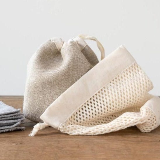 Kit démaquillant écru - 15 Carrés Gris ManaMani vrac-zero-dechet-ecolo-toulouse