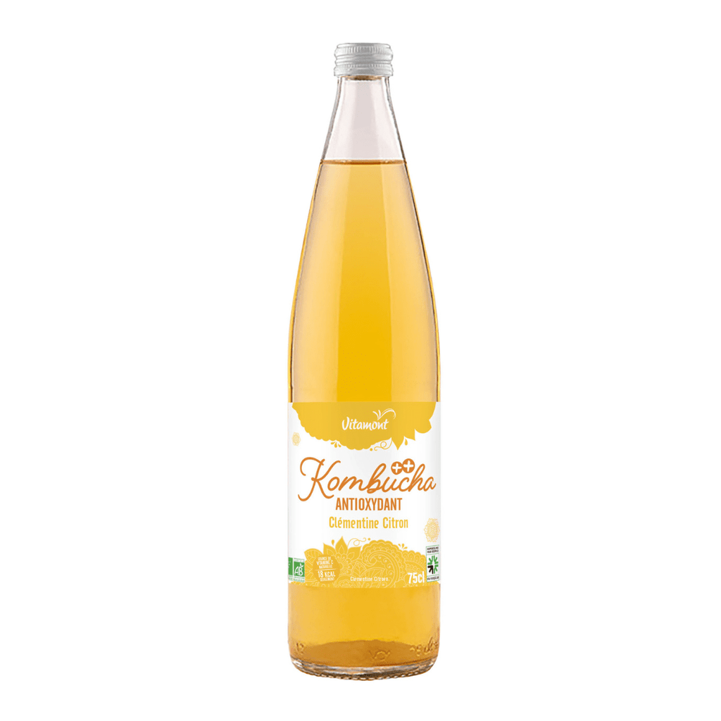 Kombucha clémentine citron BIO - ANTIOXYDANT - 75cl Vitamont vrac-zero-dechet-ecolo-toulouse
