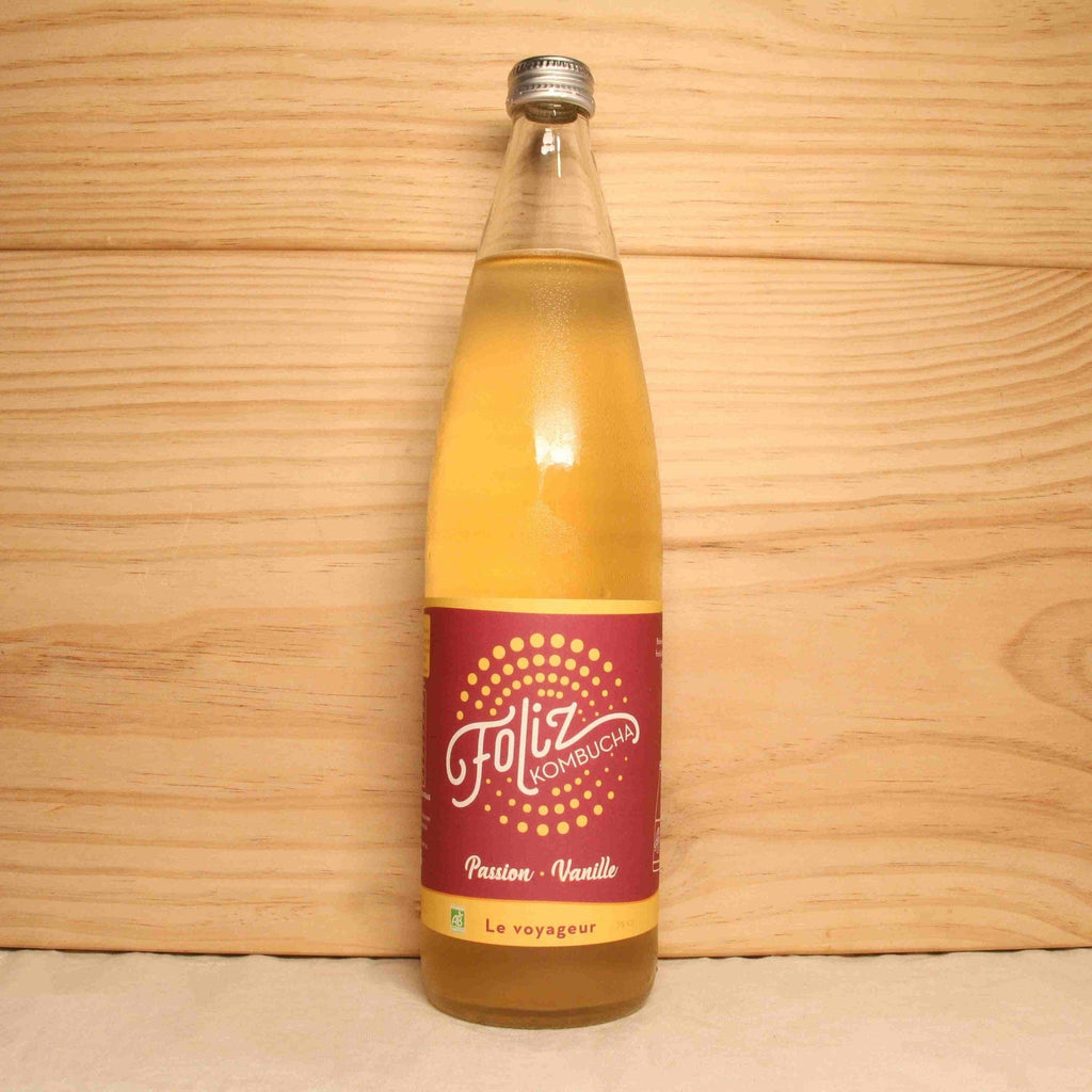 Kombucha passion vanille "Le voyageur" BIO - 75cl Foliz Kombucha vrac-zero-dechet-ecolo-toulouse