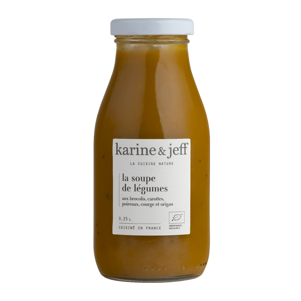 La soupe de légumes - aux brocolis, carottes, poireaux, courge et origan BIO - 0.25L Karine & Jeff vrac-zero-dechet-ecolo-toulouse