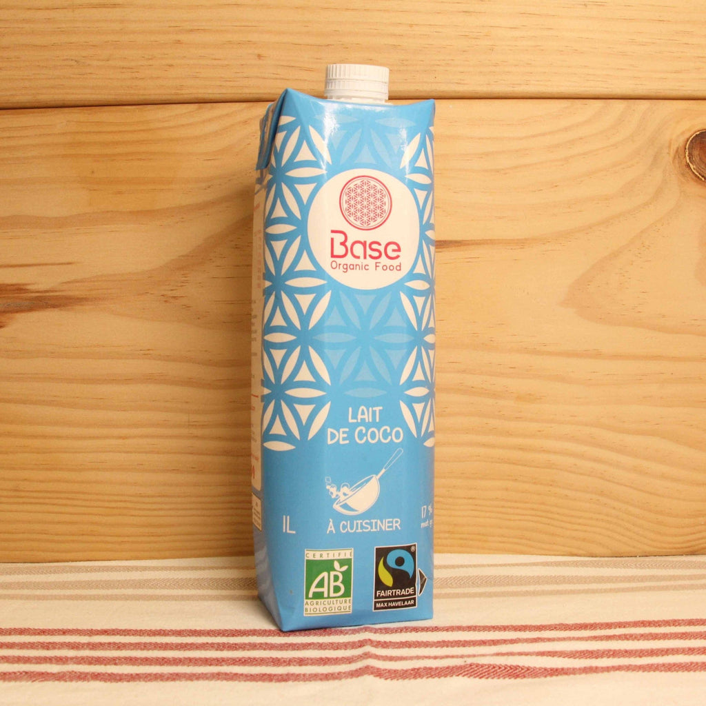 Lait de Coco 17-19% Bio & Équitable - 1L Base Organic Food vrac-zero-dechet-ecolo-toulouse