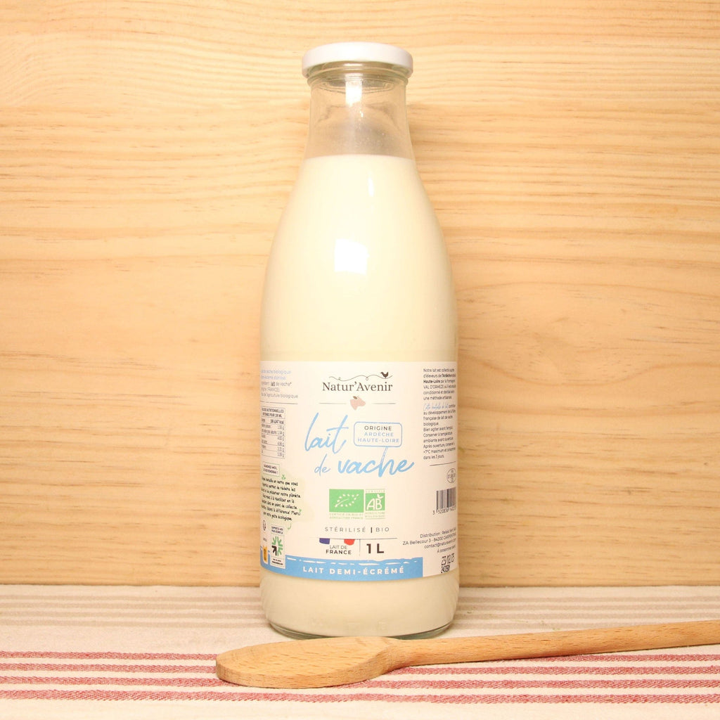 Lait demi-écrémé stérilisé BIO - 1L Natur'Avenir vrac-zero-dechet-ecolo-toulouse