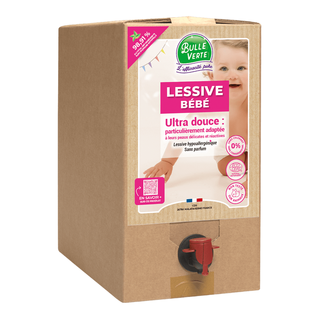 Lessive bébé ultra douce - BIB 10L Bulle Verte vrac-zero-dechet-ecolo-toulouse