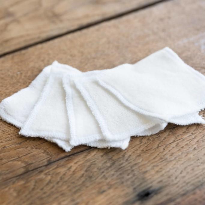 Lot de 5 démaquillettes blancs ManaMani vrac-zero-dechet-ecolo-toulouse