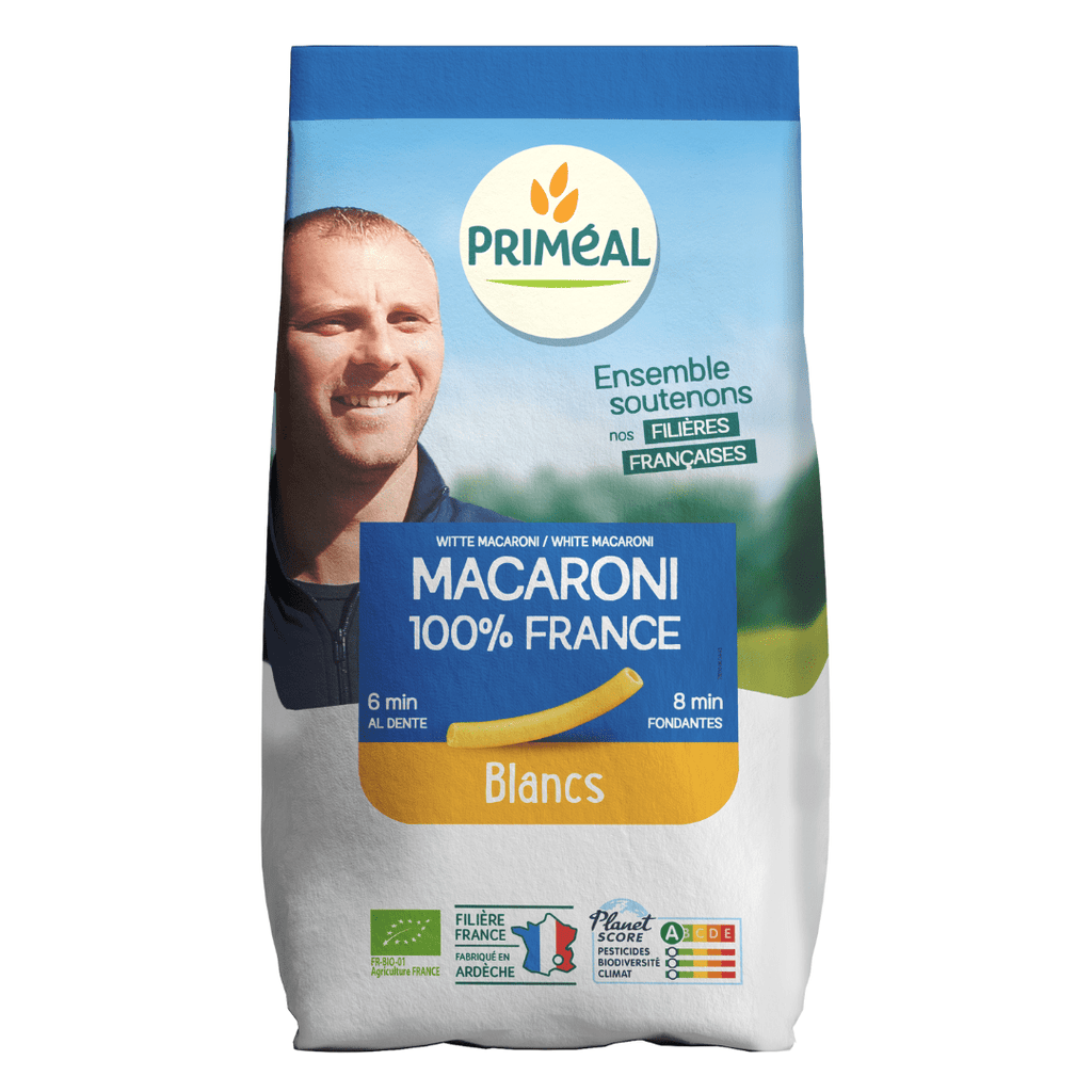 Macaroni blancs origine France BIO - 500g Priméal vrac-zero-dechet-ecolo-toulouse