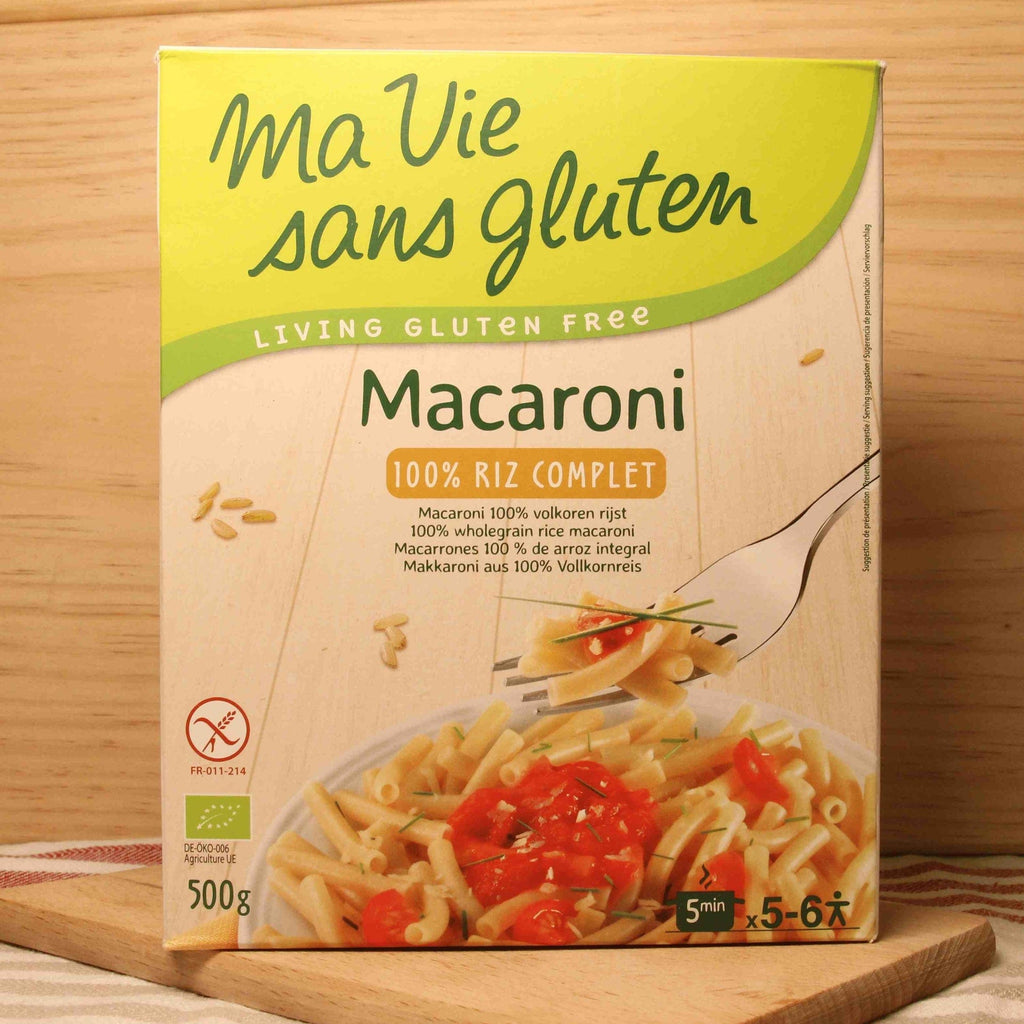 Macaroni riz complet sans gluten BIO - 500g Ma vie sans gluten vrac-zero-dechet-ecolo-toulouse