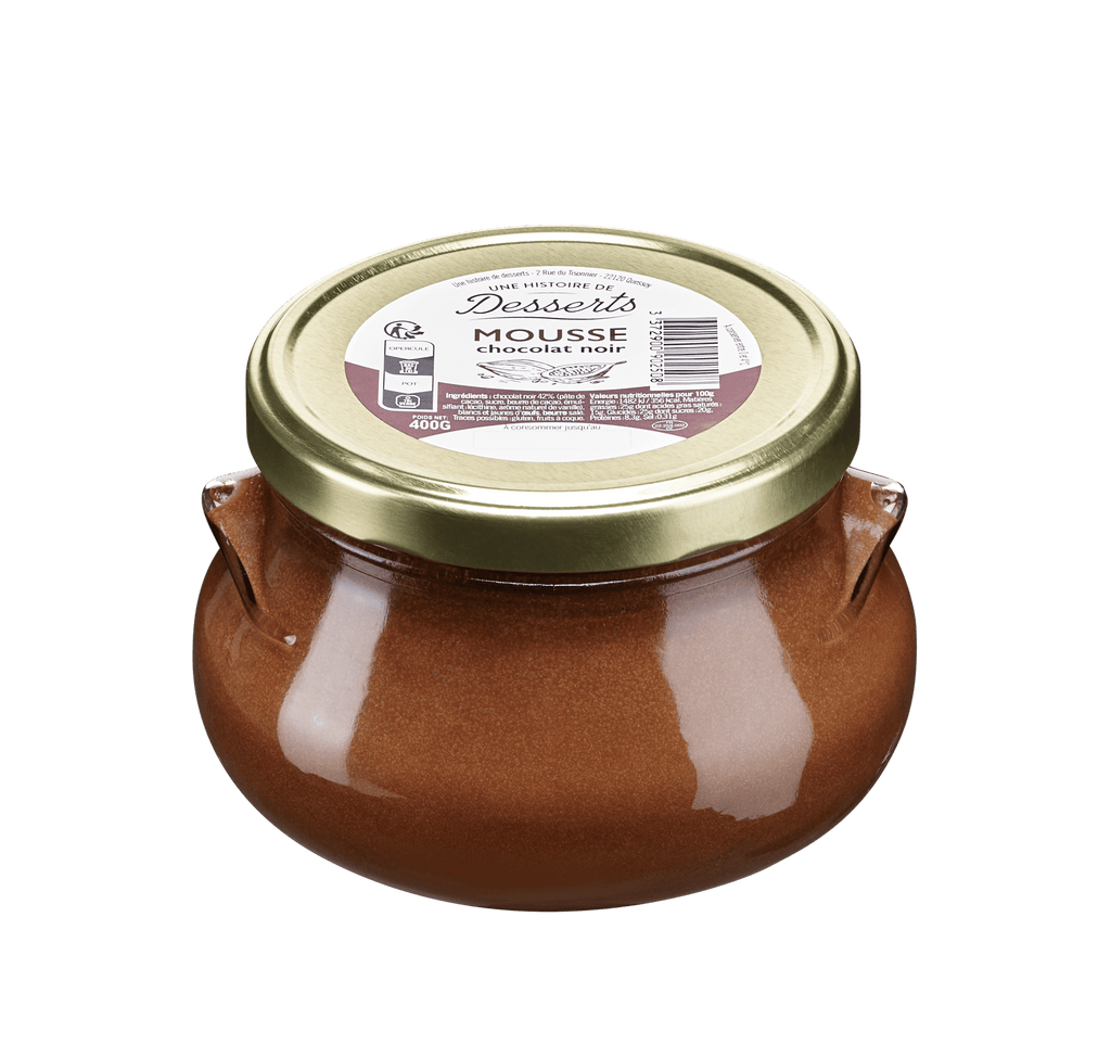 Mousse au chocolat noir - format familial - 400g Beillevaire vrac-zero-dechet-ecolo-toulouse
