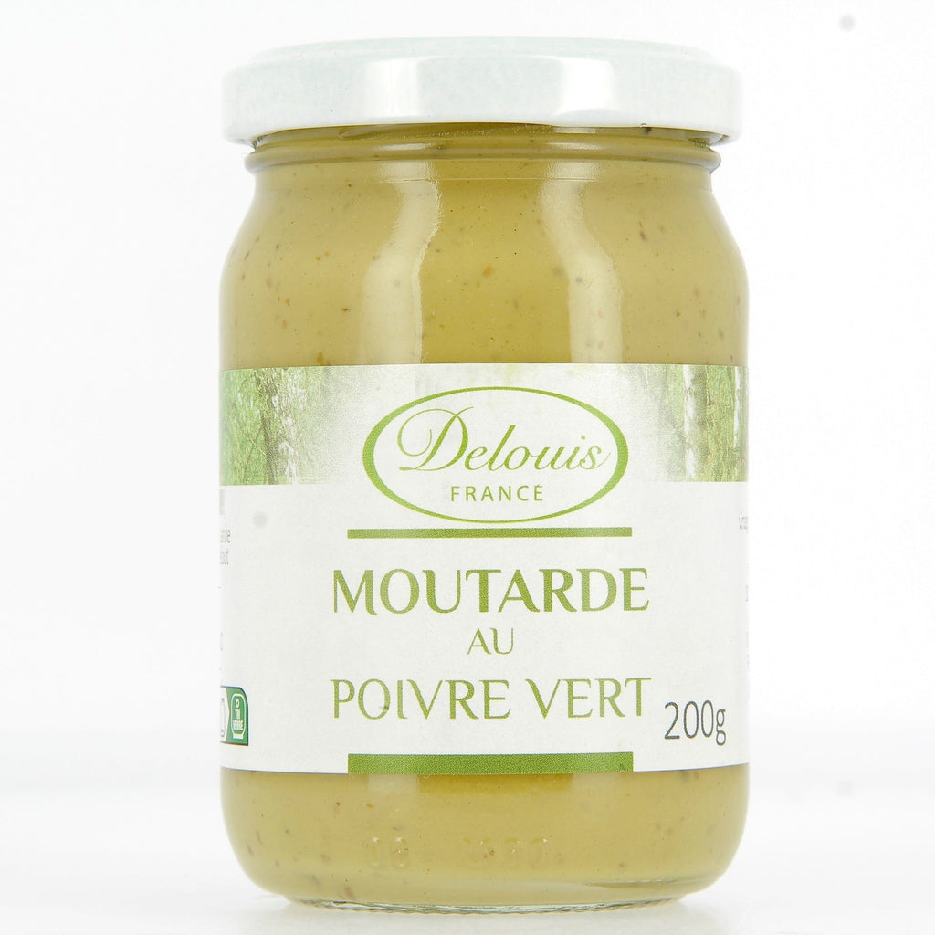 Moutarde de Dijon au poivre vert BIO - 200g Delouis vrac-zero-dechet-ecolo-toulouse