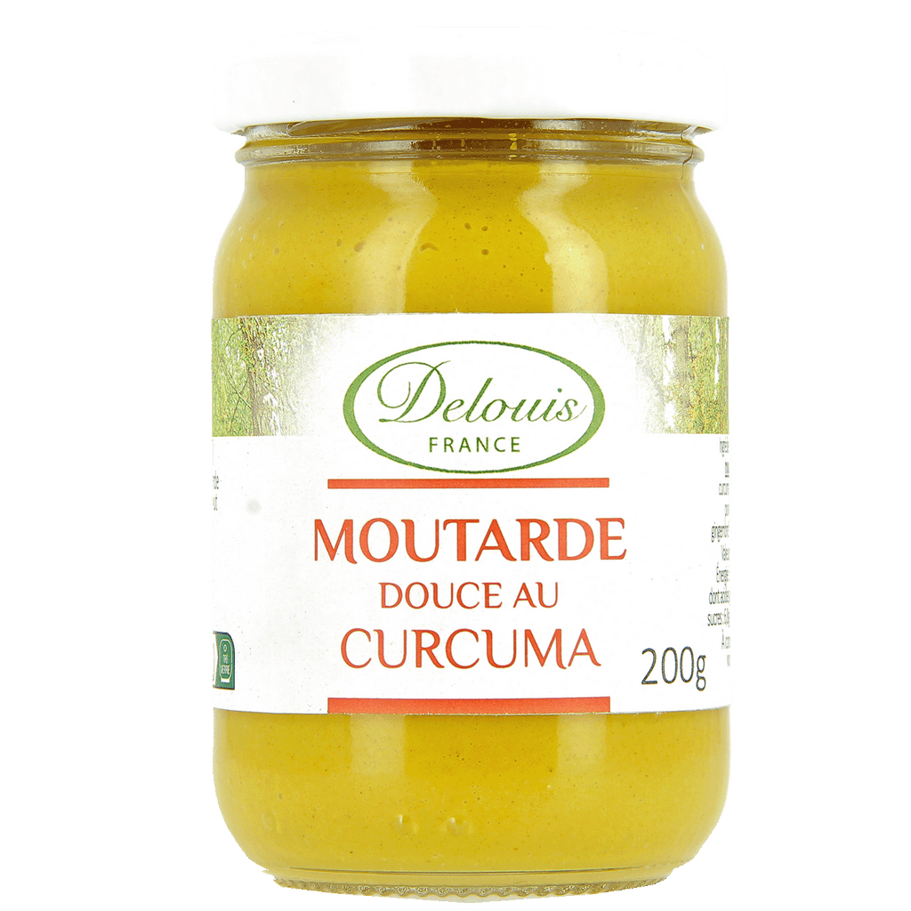 Moutarde douce au Curcuma BIO - 200g Delouis vrac-zero-dechet-ecolo-toulouse